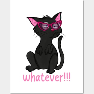 Whatever attitude Cat Posters and Art